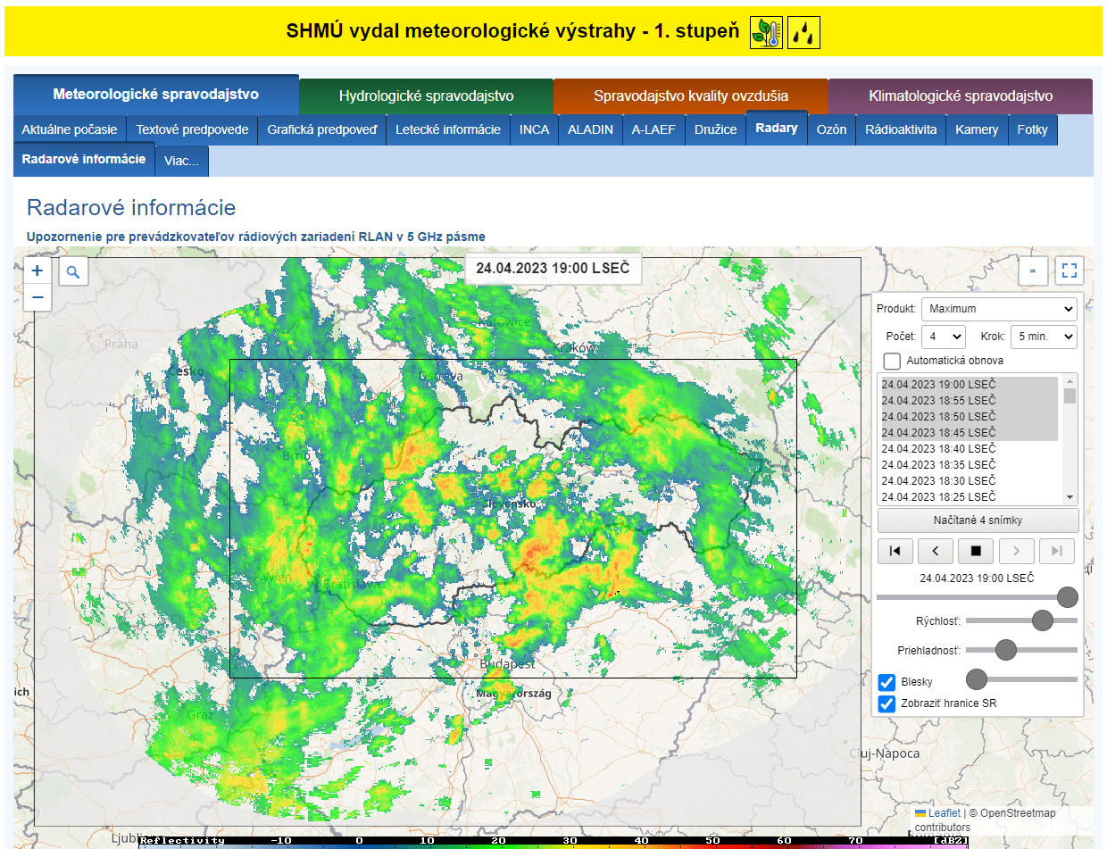 Slovenský hydrometeorologický ústav ukážka